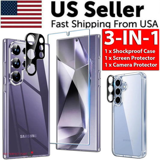 For Samsung Galaxy S24 Ultra Plus Shockproof Case & Screen Protector & Camera US